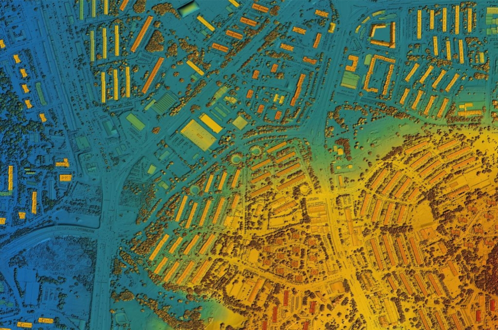 High-resolution urban DSM with buildings and vegetation