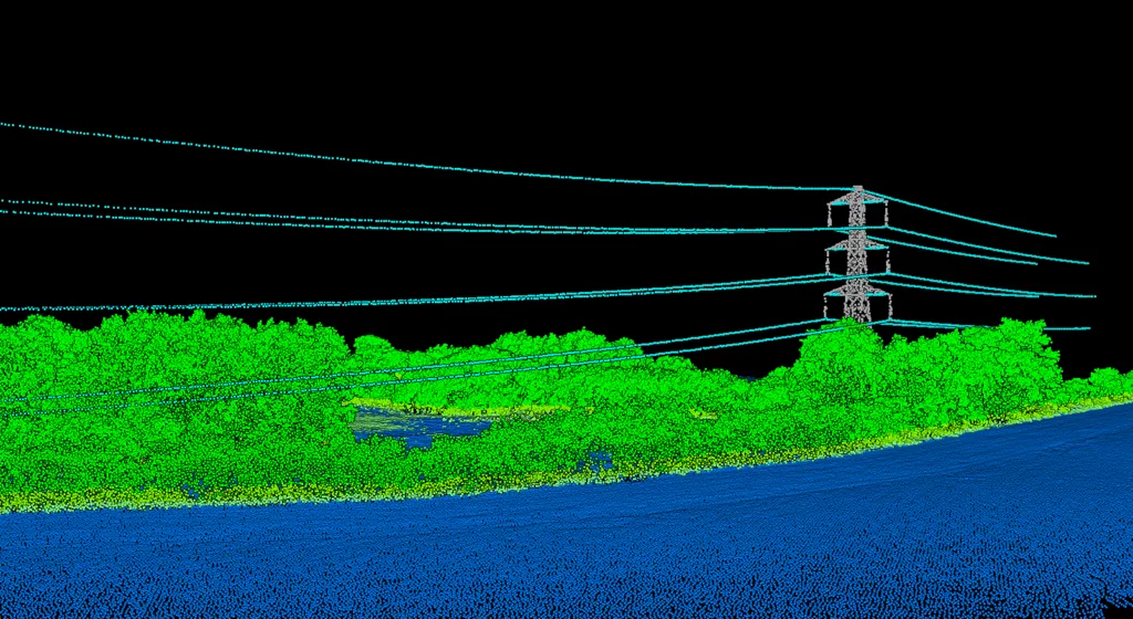Wire and transmission tower segmentation from LiDAR point cloud